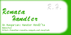 renata handler business card
